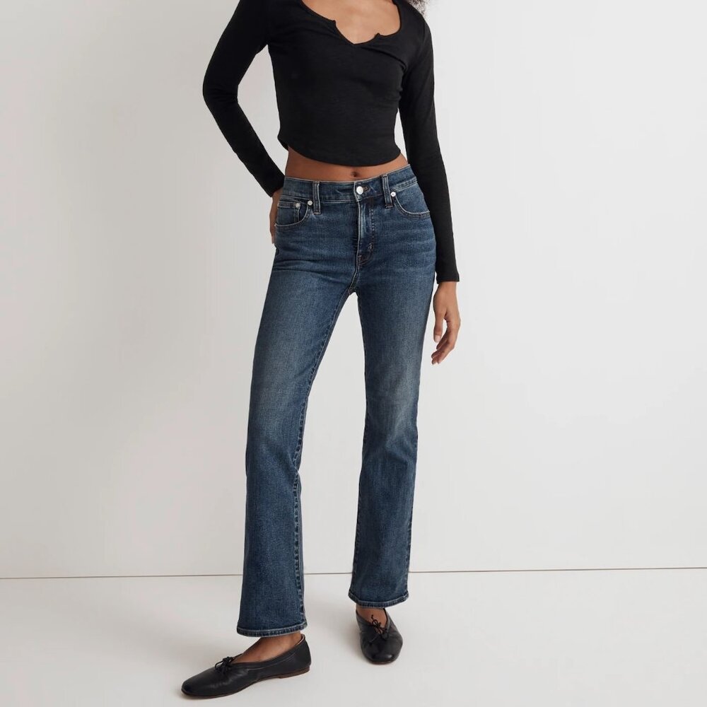 Madewell Kick-out crop jeans in Arlen Wash - Size 28